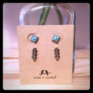 Stepwells Stud Duo Earrings
